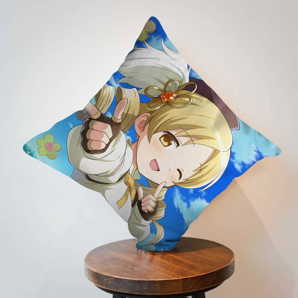 Kawaii Mami Tomoe Pillow Gift Home Office Decoration Pillow Bedroom Sofa Car Cushion CoverPillow Case