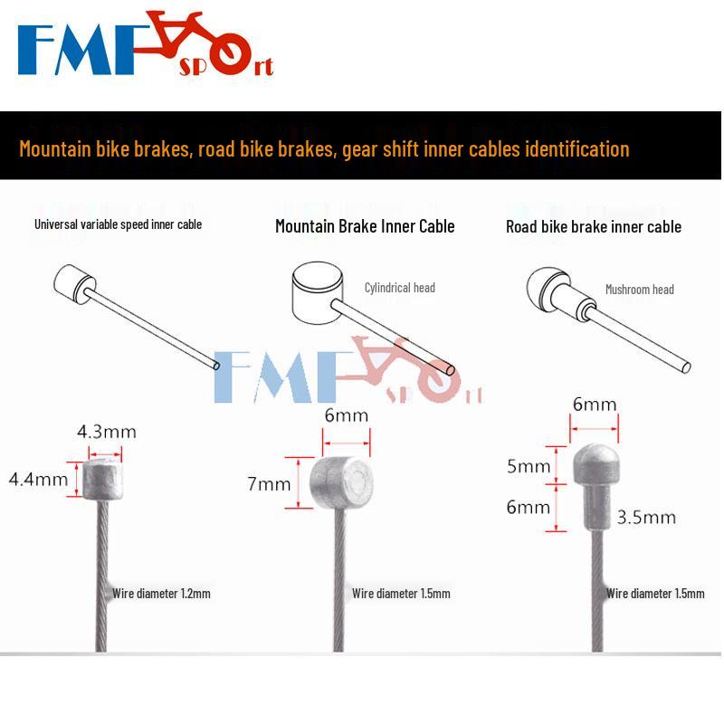 Stainless Steel Bike Brake & Gear Cable for Road, Mountain, and Folding Bikes