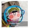 Women's Cartoon Print Canvas Crossbody Bag with Cute Coin Purse