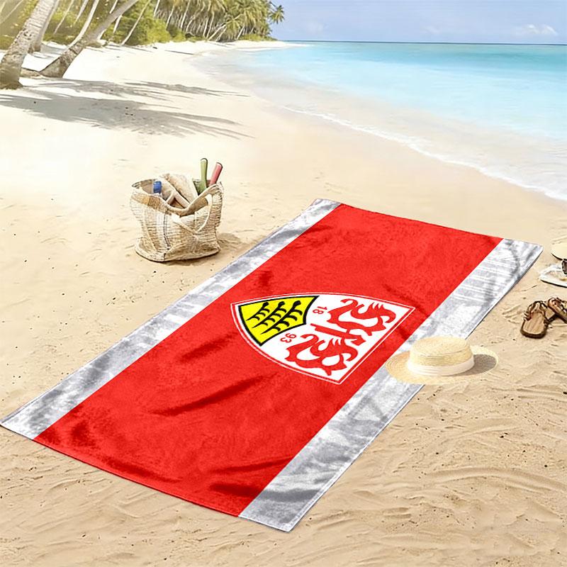 VFB Logo Print Beach Towel, Large Soft Quick Dry Towel for Beach Camping Swimming