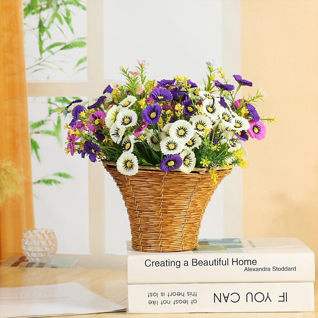 New Hanging Planter Wall Mounted Basket Handmade Wicker Flower Pot Woven Rattan Flower Plant Basket Balcony Garden Home Decor