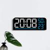 Creative Large Screen Multifunctional LED Alarm Clock with Temperature & Humidity, Minimalist Stylish Wall Clock, New 8027