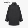 MO&Co. Women's Merino Wool High-Neck Double-Faced Coat