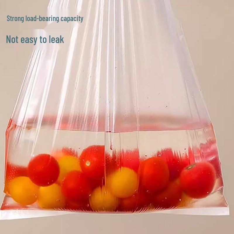 Antybakteryjna torba do przechowywania żywności z jonami srebra, gruba plastikowa w stylu kamizelki do przechowywania świeżości w lodówce