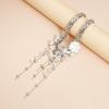 Pearls Accented Flowing Fringe Necklace Layering Chain Design Everyday Elegances Jewelry For Modern Women