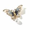Creative Gifts Fashion Butterfly Moth Hard Enamel Pins Lily of The Valley Vine Brooches Lapel Badge Black Plant Jewelry Gift