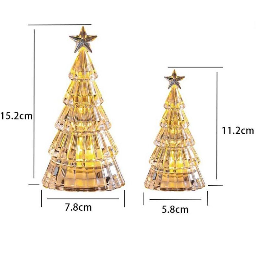 Colorful Christmas Tree Night Light Luminous Christmas Desktop Ornament Desktop LED Lamps  Kids