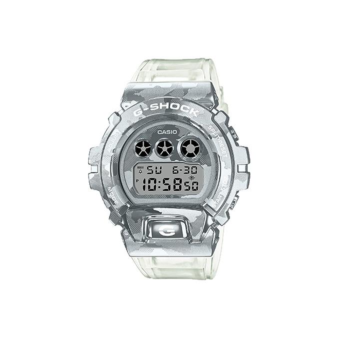 

Casio Waterproof Sports Watch Quartz Movement Resin Strap Men watches Silver GM-6900SCM-1PR Regular Watch Box,White Dial