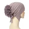 Muslim Inner Cap Hijab For Women Solid Underscarf With Lace Flower Hijab Undercap Scarf Turban Hat Islam Muslim Hijabs Headcover