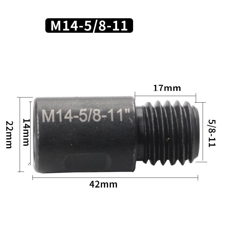 Drill Bit Adapter: M10/M14 To American Thread for Angle Grinder