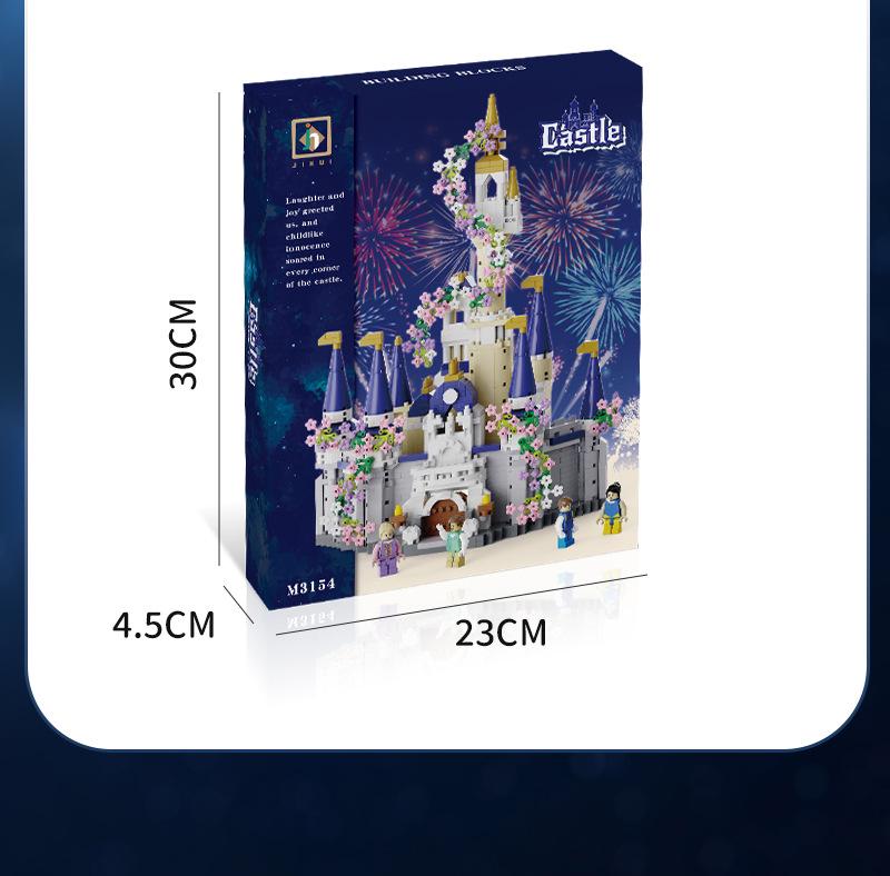 Handmade Lego-Compatible Magic Castle Building Set - Girls' Birthday Gift