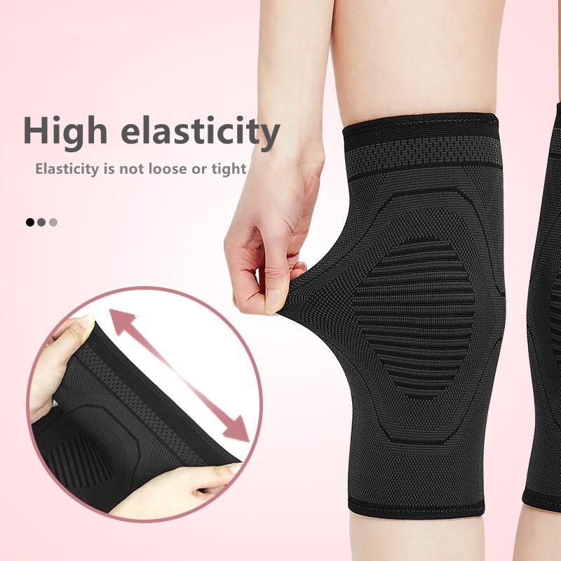 Wytrzymałe i Bezpieczne 1 Para Ortezy Kolanowe do Fitnessu, Biegania, Kolarstwa Elastyczna Nylonowa Orteza Kolana do Sportu Rękaw Kompresyjny na Kolano Koszykówka Siatkówka