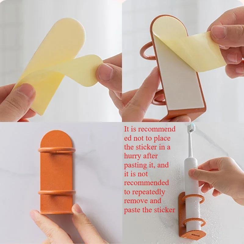 Electric Toothbrush Holder Traceless Toothbrush Stand Rack Wall-Mounted Bathroom Adapt 90% Electric Toothbrush Holder