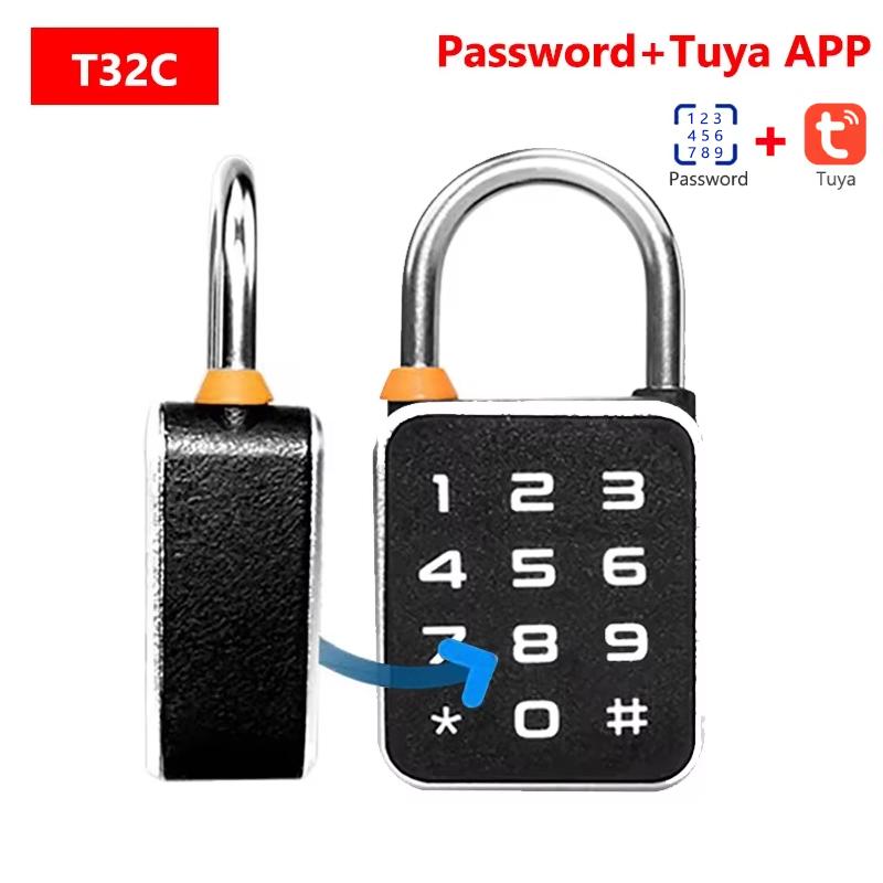 Tuya Smart Padlock Fingerprint Password 3 In 1 Electric Biometric Lock Waterproof Keyless Mini Smart Locks Anti-theft Padlocks