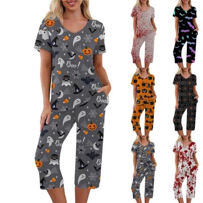 2 Piece Sets For Women Summer Short Sleeve Top And Pants With Pockets Workout Soft Sets