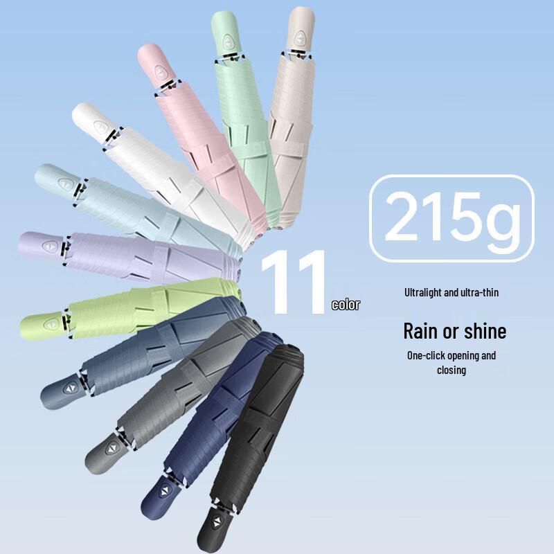 OIMG Ultra-light Automatic 3-Fold Sun & Rain Umbrella
