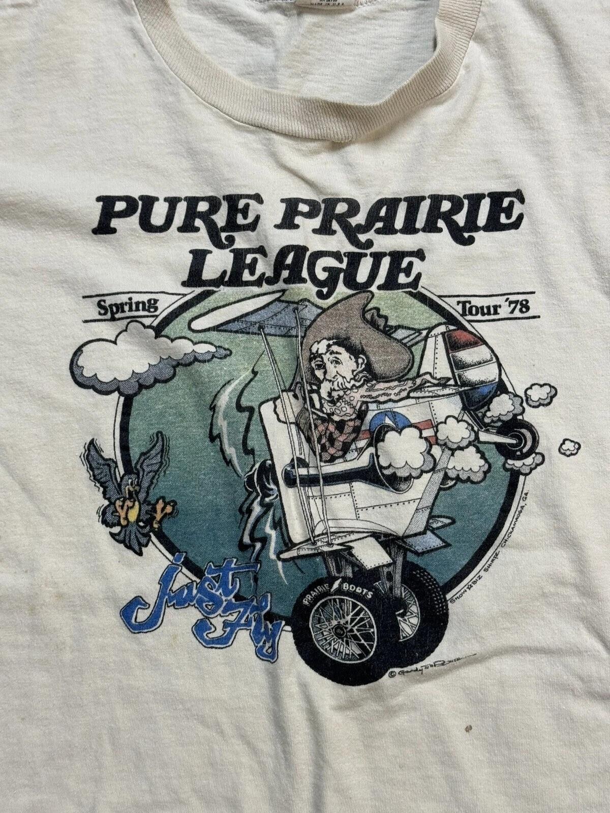 VTG 1978 Pure Prairie League Band Tour T-Shirt S-4XL S