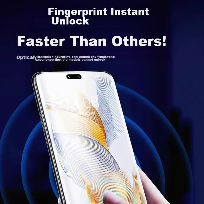 Universal High-Definition Hydrogel Film for Honor 90/Honor 100/Honor 200, Full-Screen High-Definition Curved Coverage Drop-Resistant 2-Pack