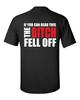 2 Sided Bitch Fell Off Outlaws Biker Motorcycle MC Tee T Shirt Outlaw