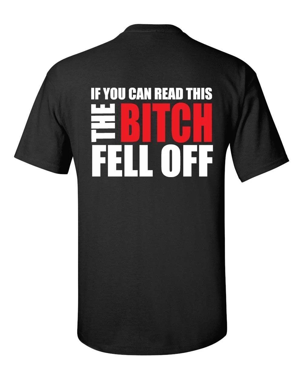 2 Sided Bitch fell off Outlaws Biker Motorcycle MC tee t shirt outlaw 2XL
