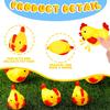 50 Pcs Yellow Rubber Chicken Squeak Mini Rubber Chicks Squeezable Chicken Squeaky Toy Chicken Noisemaker for Shower Bath Birthday Novelty Favors