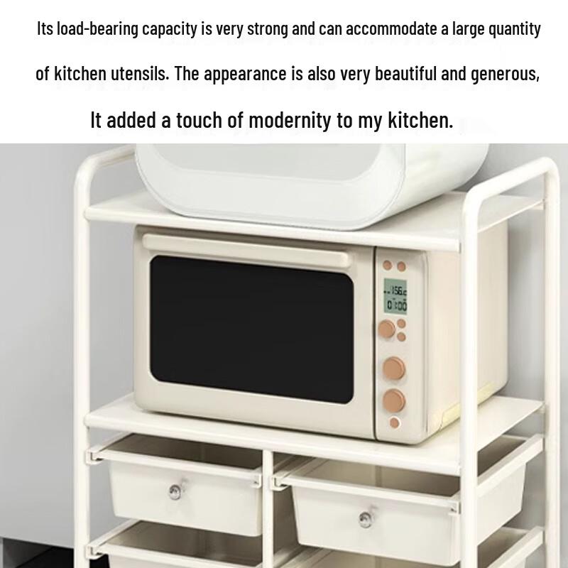 Kitchen Storage Rack with Handrail
