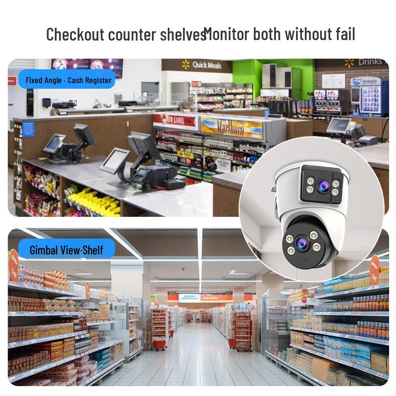 4G Dual-Lens 360° Smart Indoor Security Camera (CN version)