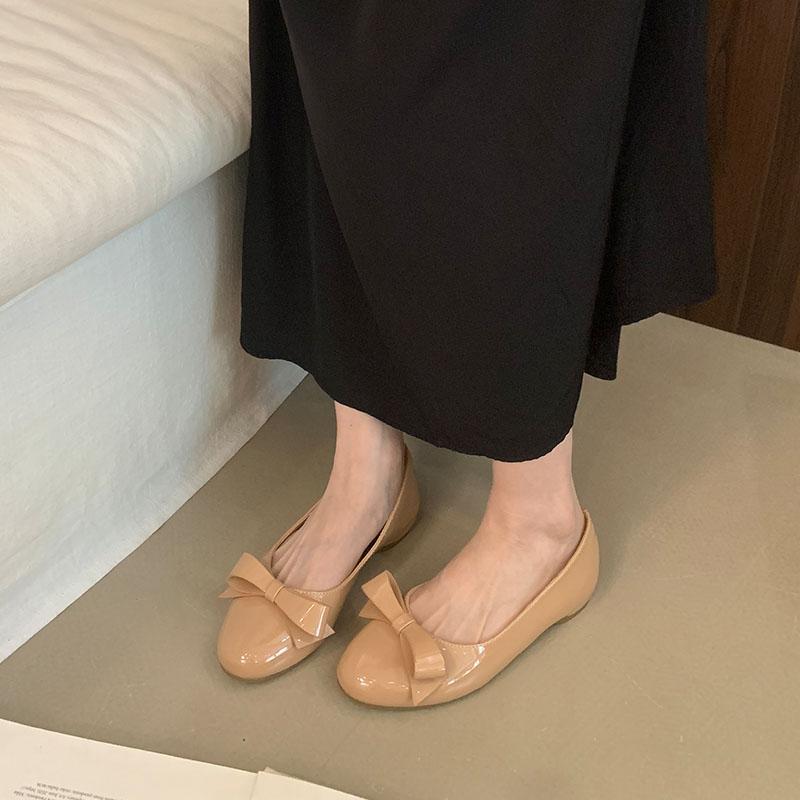 Mode 2025 Neue Damen Ballerinas Zum Hineinschlüpfen Schuhe Lässig Weiblich Weiches Schuhwerk Flach Mode Schmetterlingsknoten Damen Ballerinas Mit Schuhen