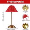LED Rattan Wiederaufladbare Schreibtischlampe Sanfter Schein Retro Atmosphäre Beleuchtung für Südostasiatischen Stil Yoga Raum Dekor