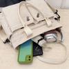 Multi-Pocket Corduroy Women Shoulder Bags Autumn Simple Solid Color Ladies Crossbody Bag Large Capacity College Handbags Tote