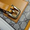 [Pre-Owned] Padlock Metal Lock Couple Vintage Logo Canvas And Leather Messenger Bag - Very Good #1BP4G42