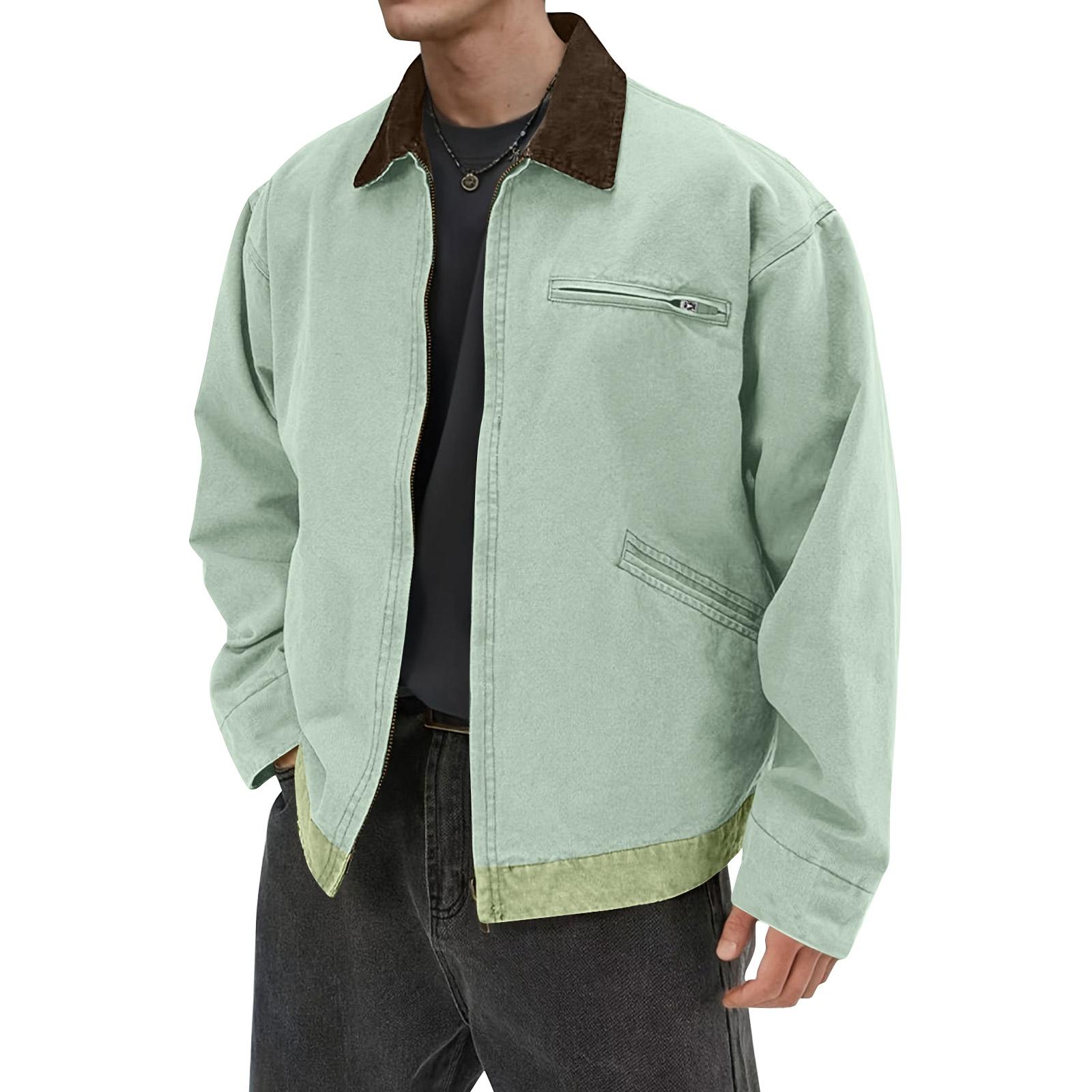 

Мужская однотонная камуфляжная куртка для активного отдыха, мужская повседневная куртка на пуговицах с карманами XL