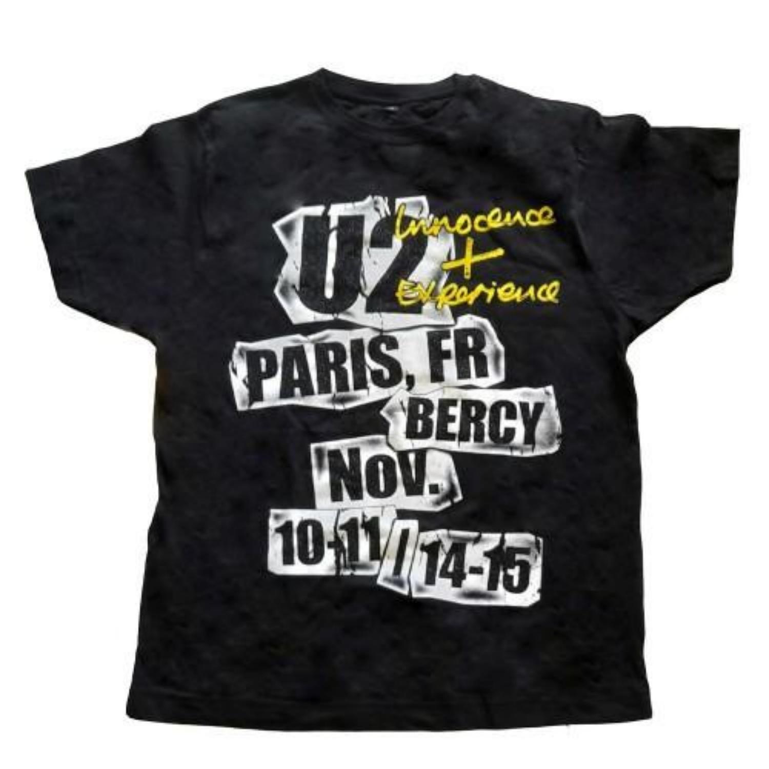 U2 Unisex Adult I+E Paris Event 2018 Cotton T-Shirt S