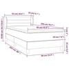 3127534 vidaXL Lit à sommier tapissier avec matelas Rose 90x200 cm Velours