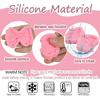 3 Pcs Exquisite Bow Chocolate Silicone Molds Cute Three-Dimensional Bow Cake Decoration Fondant Molds, for Birthday Party Cupcake Toppers Cookies