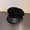 Trendy Color Solid Woolen Hats Curved Brim Autumn Winter Street Fashion Cao