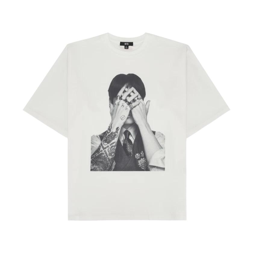 BTS T-shirt a maniche corte Arirang Jung Kook Bianca - Maglietta Grafica Ufficiale K-Pop