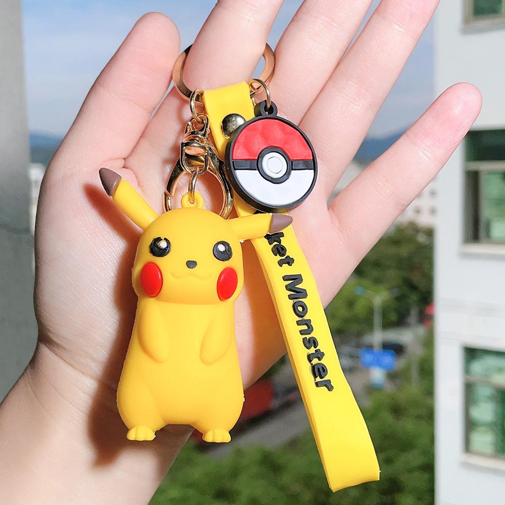 85 Styles Pokémon Pocket Monster Keychain Bag Decor Pikachu Desk Ornaments Car Key Chain Accessories Small Gift Between Friends