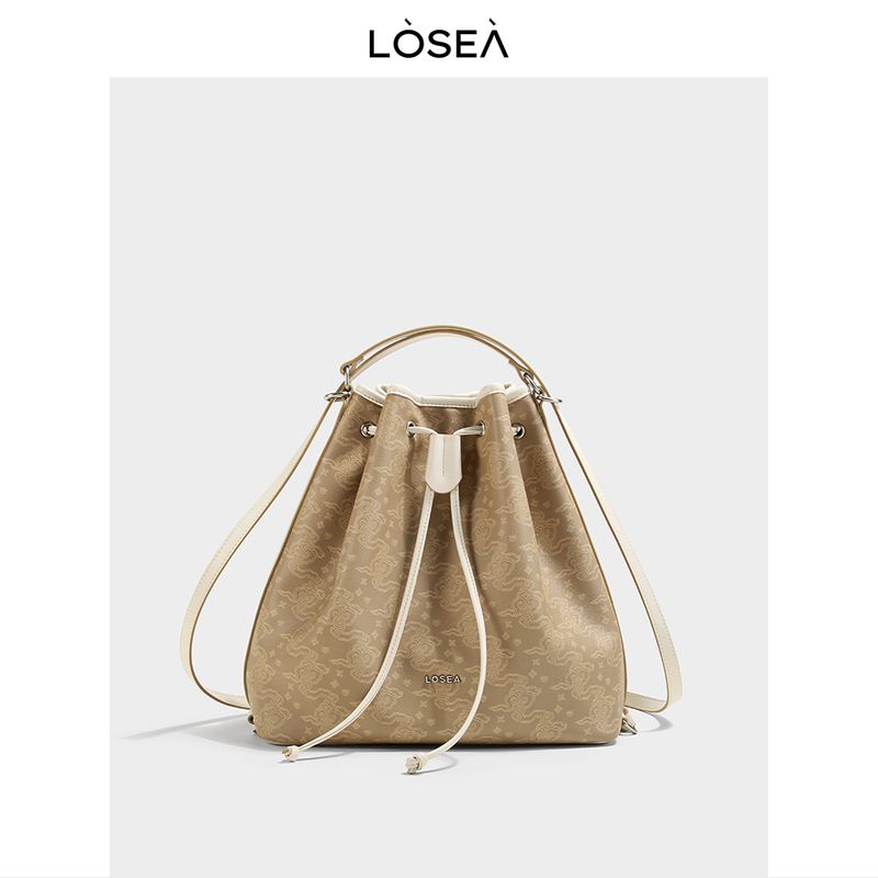 

Losea × Three Gorges Museum Joint-Name Ruyi Cloud Pattern Backpack Women s Bag 2025 New Schoolbag Sang Lei