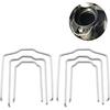 3Pcs Radiator Hose Retaining Spring Clip, Horse Shoe Clip Clamp for BMW E39 E38 E60 E90 745Li X5 E46 (3)