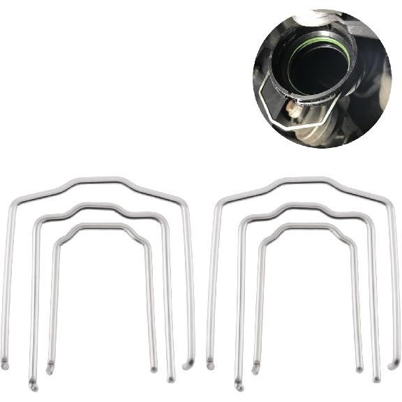 3Pcs Radiator Hose Retaining Spring Clip, Horse Shoe Clip Clamp for BMW E39 E38 E60 E90 745Li X5 E46 (3)