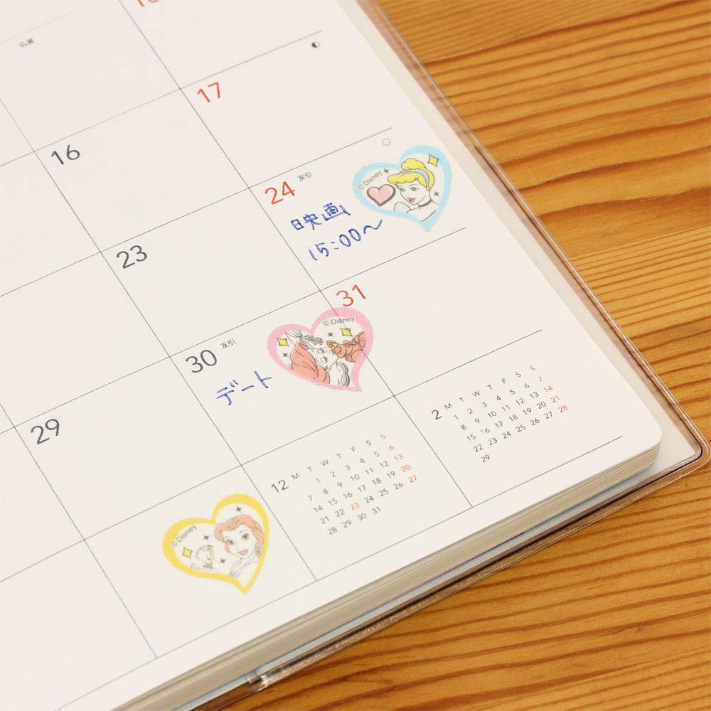 Sunstar Stationery Disney Roll Sticker Peripetta Princess S4834313