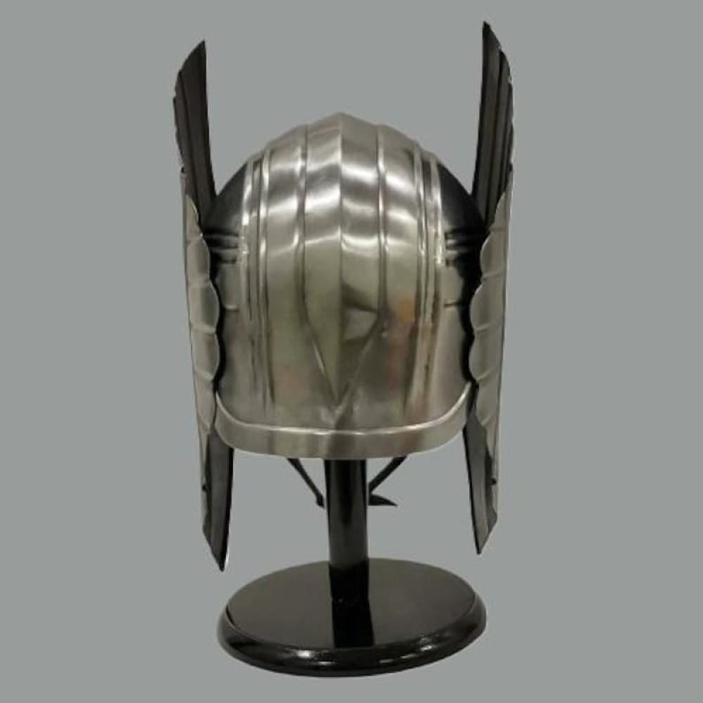 Thor Ragnarok Helmet, Mightu Thor Helmet, Mild Steel Halloween Cosplay Helmet, Ragnarok Movie Helmet with Stand Home & Office Best Gift