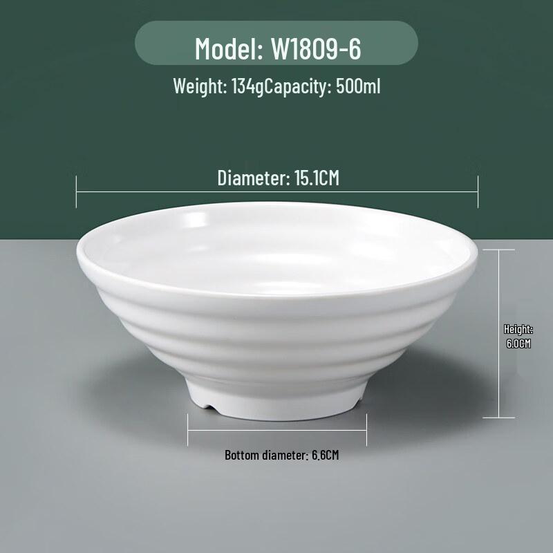 Melamine Imitation Porcelain Ramen Bowl Set