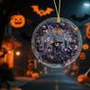 Dýňová čarodějnice Dekorace Halloween Závěsná ozdoba 2D Plochý akrylový přívěsek pro interiér auta Zpětné zrcátko Batoh Klíčenka