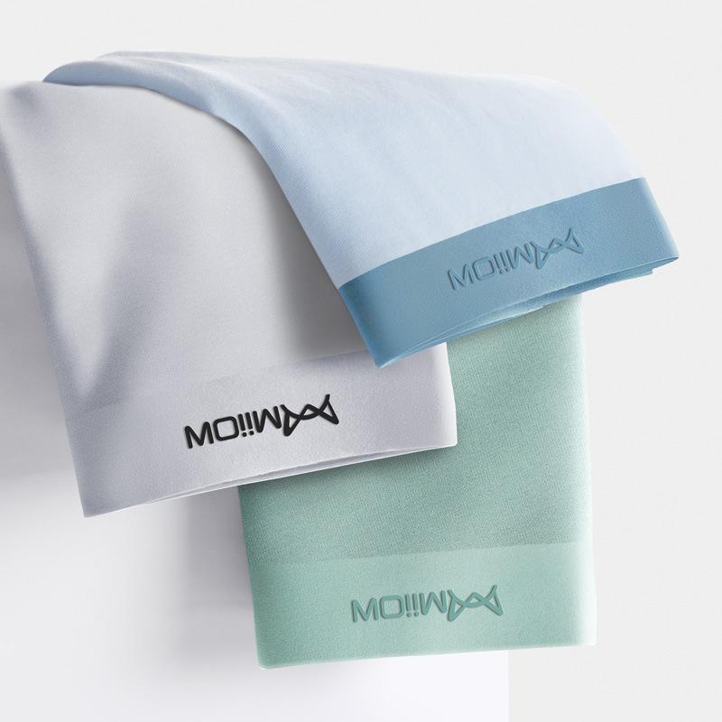 3 buc Lenjerie intimă fără cusături pentru bărbați Lenjerie intimă cu patru colțuri de culoare uni pentru bărbați Lenjerie intimă cu colț plat Toamnă și iarnă Lenjerie intimă respirabilă Boxer Brief