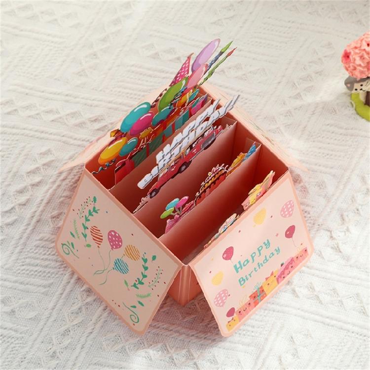 Unique Envelope 3D Boxes Birthday Card Greeting Card for Birthdays Anniversaries