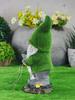 Garden Courtyard Decorative Figurines, Outdoor Plush Gnomes, Solar Powered Watering Fairy Lights, Resin Craft Ornaments