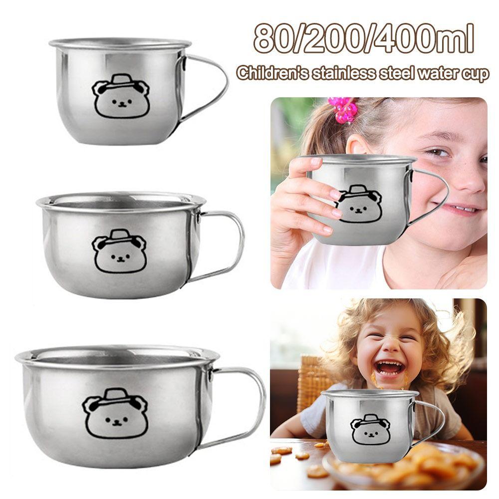 Bär Design Tee Milch Tasse 80/200/400ML Baby Milch Tasse Kinder Wasser Tasse für Tee Milch Kaffee Kaltgetränk