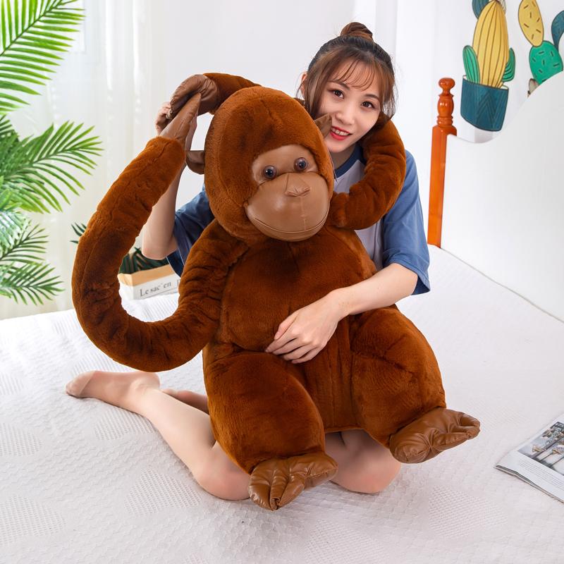 55cm Dschungel Gorilla Plüschtier King Kong Affenpuppe Kinder Weihnachtsgeschenk Puppe Stoffpuppe Kuscheltiere Stofftier Stich